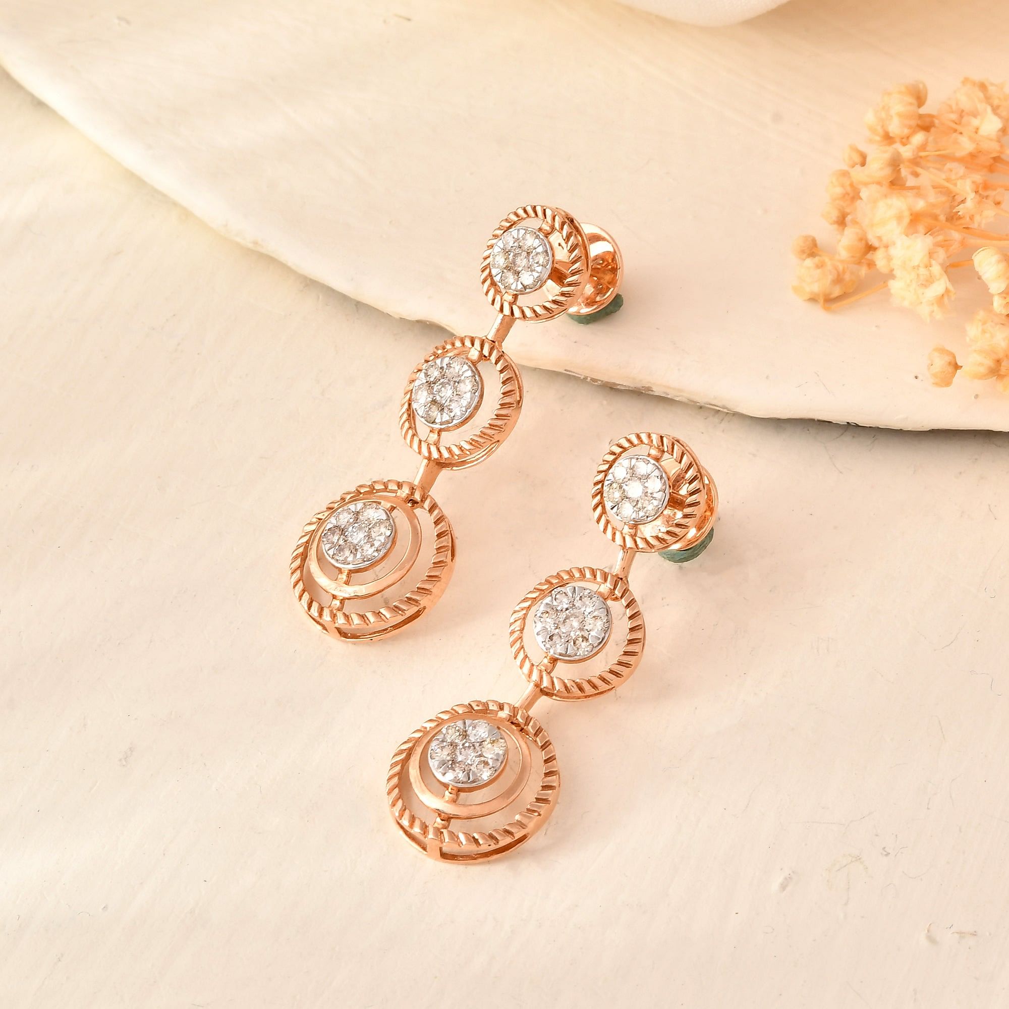 Gleaming Illusions: Fine Pressure Set Diamond Drops