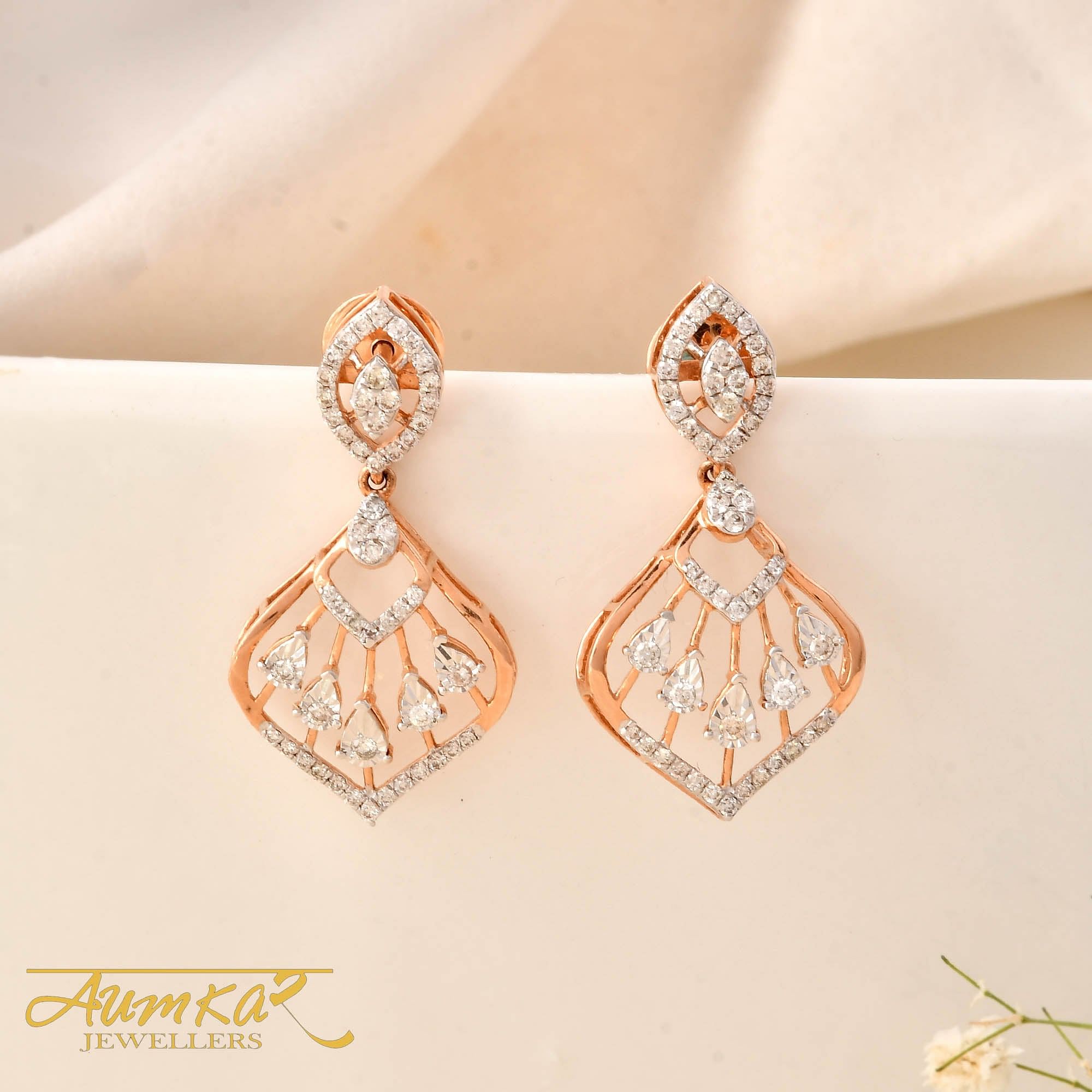 Round Diamond Miracle Setting Earrings