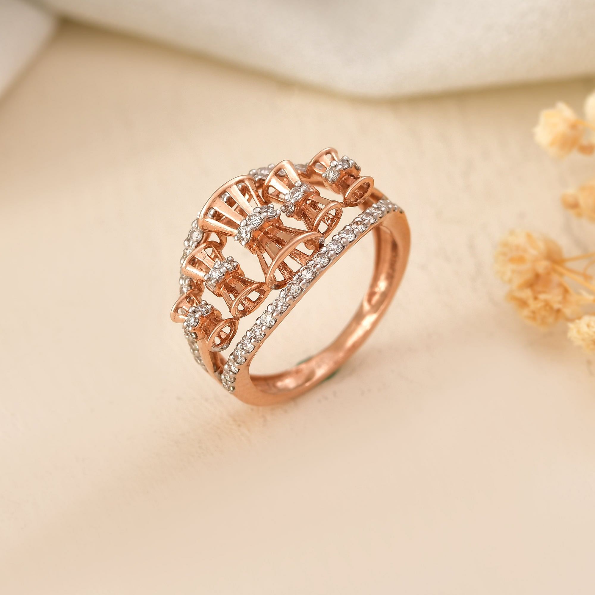 Turkish - Inspired Diamond Ring For Everday Wear