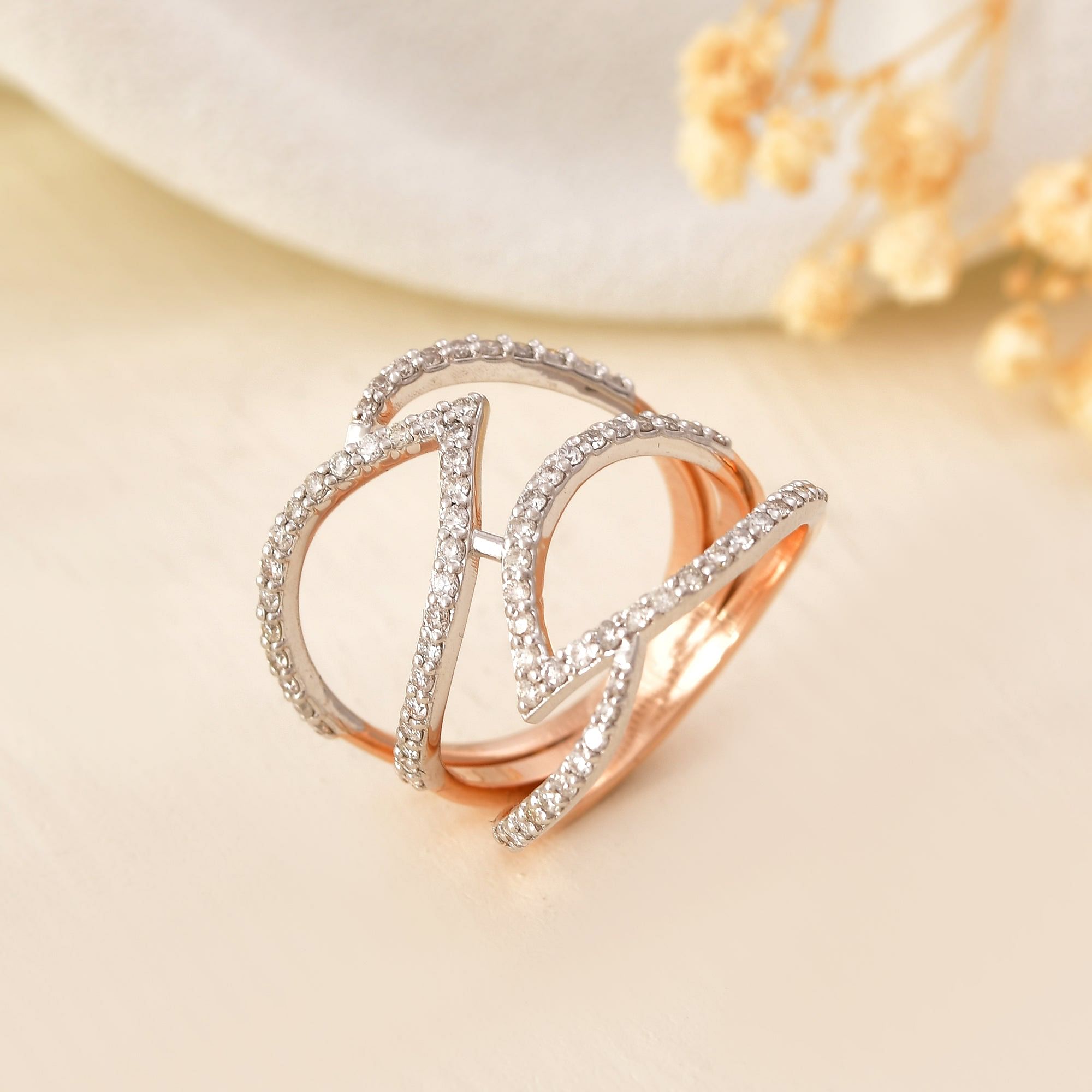 Modern Muse: Statement Band Ring With Designer Flair