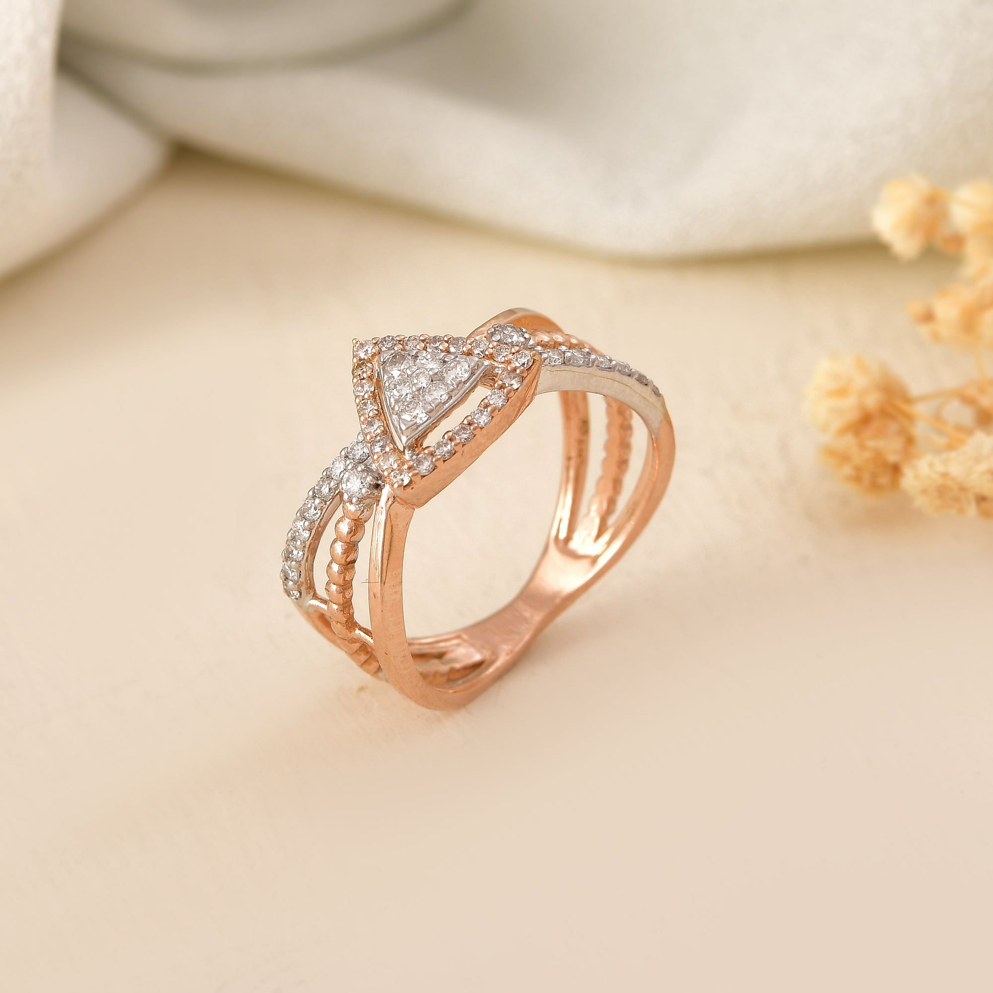 Trillion Brilliance: Daily Wear Engagement Ring With A Modern Twist