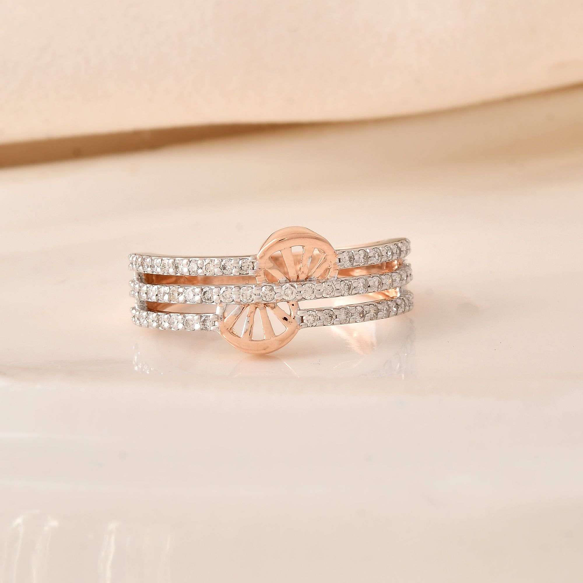 Allureband: Your Go-To Glam Round Diamond Ring